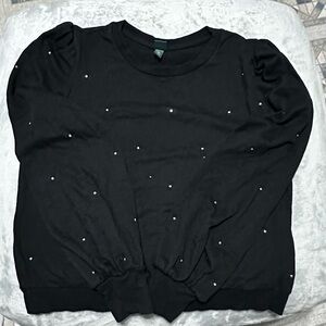 Wild Fable Black Knit Top